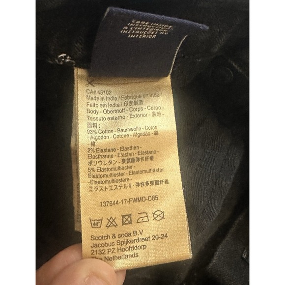 SCOTCH & SODA 34x32‎ RALSTON REGULAR FIT JEANS  GREY - Picture 10 of 14